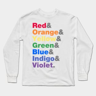 Rainbow Colors Long Sleeve T-Shirt